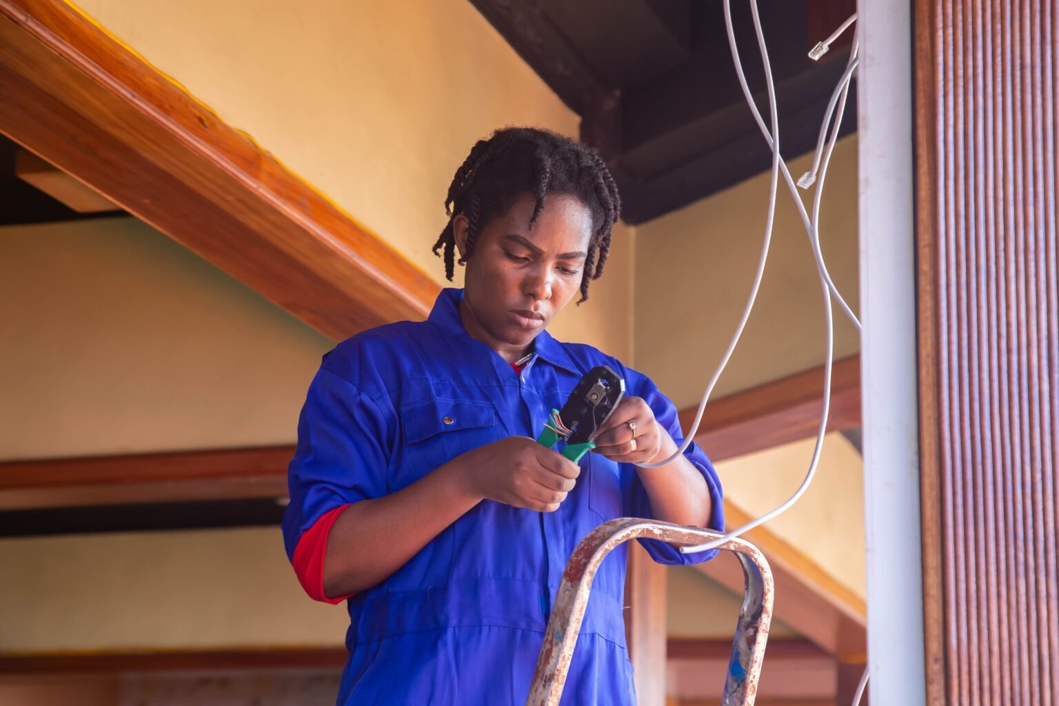 Black Lady Electrician
